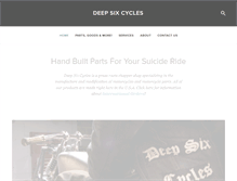Tablet Screenshot of deepsixcycles.com